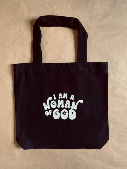 WOMAN OF GOD TOTE