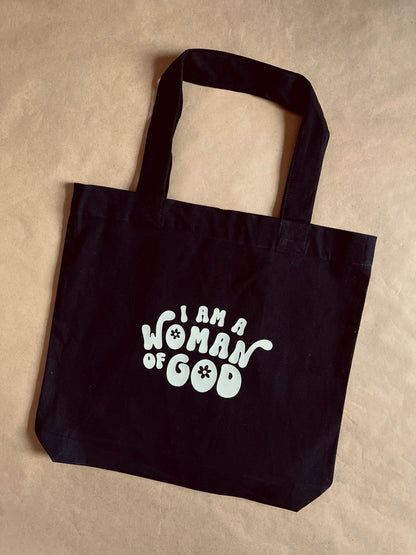 WOMAN OF GOD TOTE